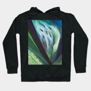 High Resolution Blue and Green Music by Georgia O'Keeffe Hoodie